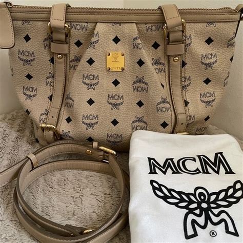 mcm beige bag old models|mcm mid century modern handbags.